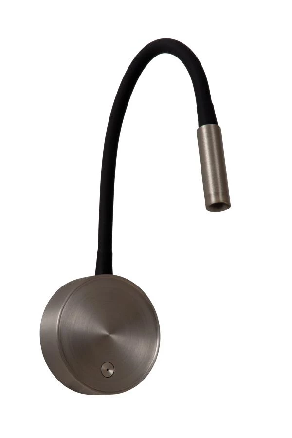 Lucide Premium ASJA - Foco de pared / Lámpara de pared Recargable - Batería/acumulador - LED 3 StepDim - 1x3W 2700K - Hierro gris - apagado
